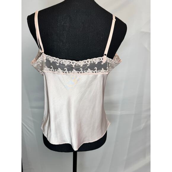 Vintage Wacoal Blush Pink Lace Camisole Japan Medium • Silky Coquette  Lingerie - Picture 4 of 12